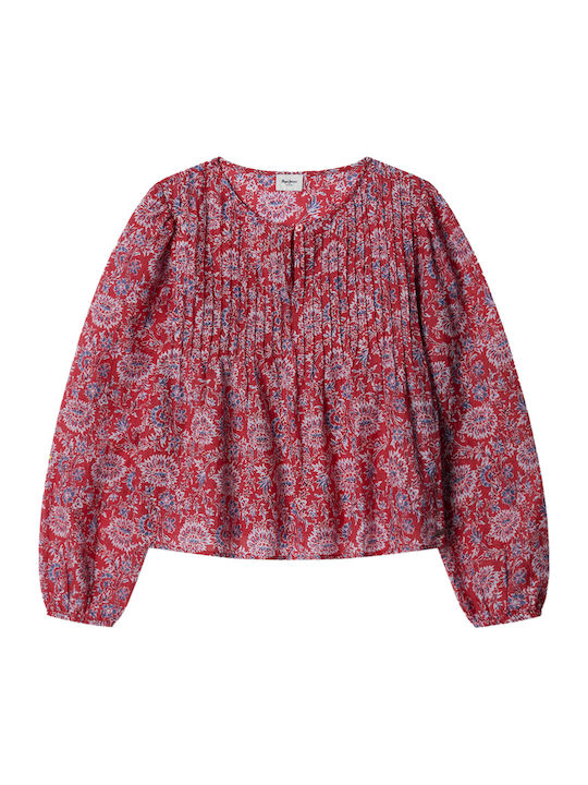 Детска Блуза Дълъг Ръкав Royal Red Heidi