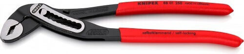 Professional Water Pump Pliers Knipex Alligator 88 01 250 250 Mm Self-locking Grip Black Ink Finish Non-slip Handles Quality Steel Original Germany