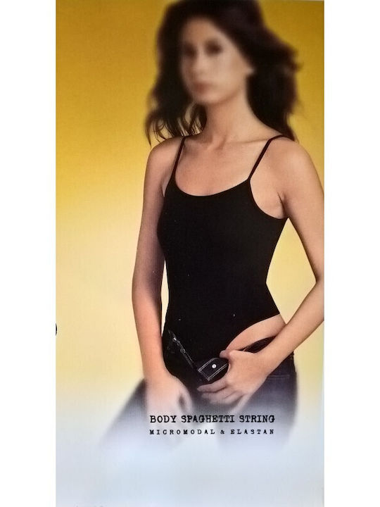 Palco Κορμάκι Γυναικείο Modal String Μπριτέλες-4/379-μαυρο