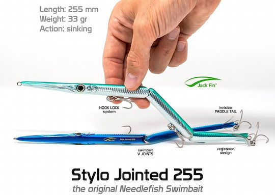 Jack Fin Stylo Artificial Bait 33gr White