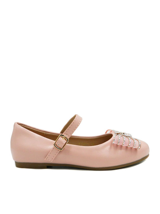 Kinder Pumps & Ballerinas mit Bügel- und Schleifenverschluss Rosa