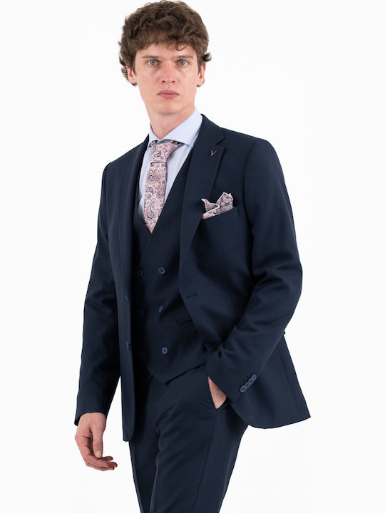 Vittorio Artist Men's Suit Riberio Blue