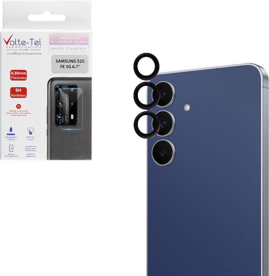 Volte-Tel Προστασία Κάμερας Tempered Glass Μαύρο για το Samsung S25 Fe 5g S731