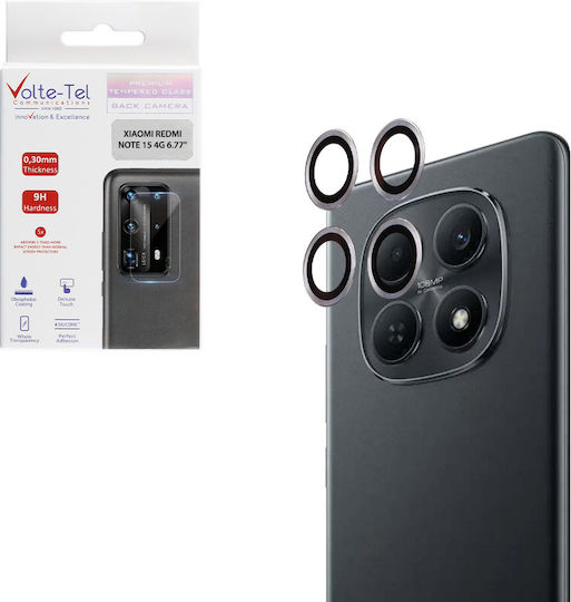Volte-Tel Προστασία Κάμερας Tempered Glass Ασημί για το Xiaomi Redmi Note 15 4g