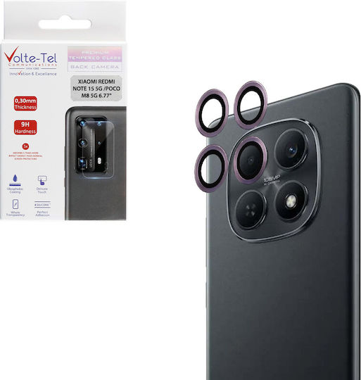 Volte-Tel Προστασία Κάμερας Tempered Glass Μωβ για το Xiaomi Redmi Note 15 5g
