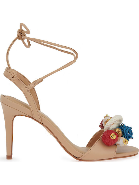 Carrano Leather Sandals Beige