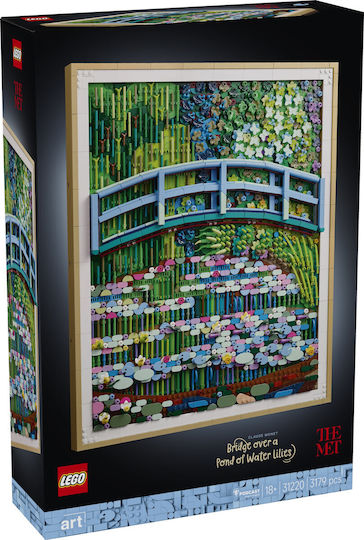 LEGO Art Claude Monet – Bridge over a Pond of Water Lilies for Ages 18+ 3179 Pieces