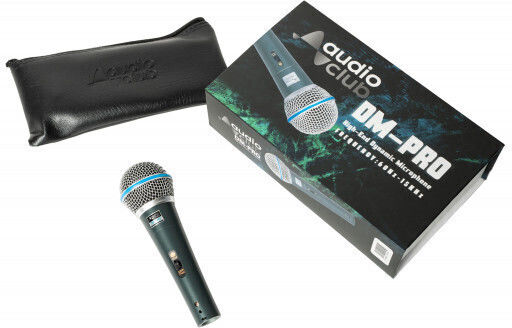 Audio Club DM-PRO HQ Dynamic Microphone XLR Handheld for Vocals
