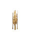 Fylliana Fl630155 Floor Lamp H100xL28cm with Socket for E27 Bulb Gold