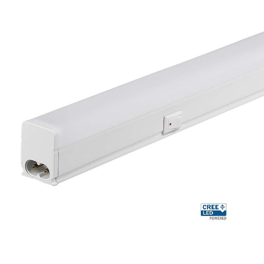 LED Under-Cabinet Light with Switch T5 30cm 4W V-TAC Cree Chip 400lm Warm White 3000K 6yrs Wty 216896