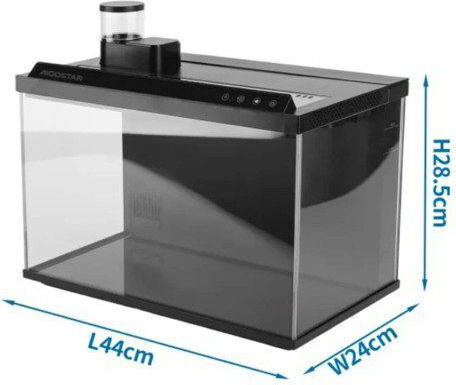 Nobleza Fish Aquarium Capacity 30l with Lighting 44x24x28.5cm