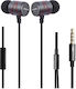 Awei 889336_g In-ear Handsfree Ακουστικά με Βύσμα 3.5mm Μαύρο