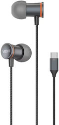 Vidvie In-ear Handsfree Ακουστικά με Βύσμα USB-C Μαύρο Vidvie In-ear Handsfree Ακουστικά με Βύσμα USB-C Μαύρο