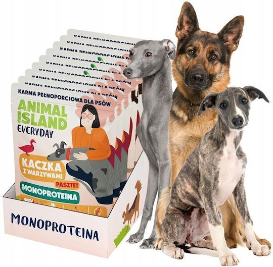 Animal Island Υγρή Τροφή Σκύλων με Πάπια 9x300gr