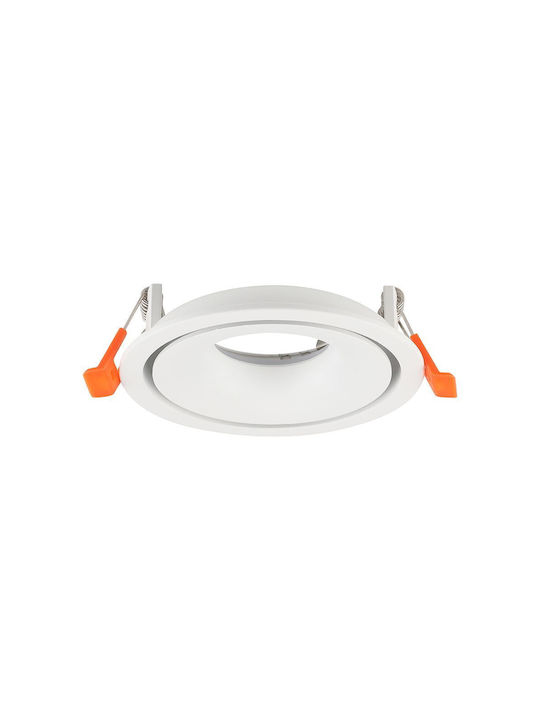 V-TAC Round Metallic Frame for White GU10 Ceili...