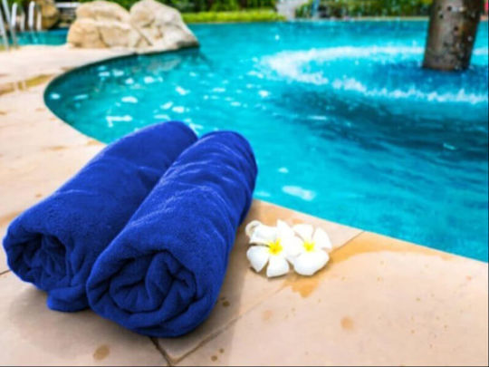 Hotel Bathroom Towel 160x80cm Blue