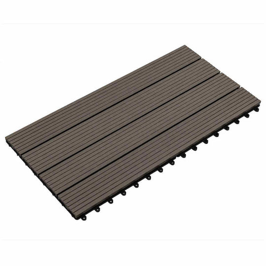 vidaXL Decking Board for Garden Flooring from WPC 60x30cm 6 Pieces