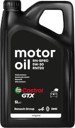 Renault GTX RN720 Ulei Sintetic Auto 5W-30 5lt Renault GTX RN720 Ulei Sintetic Auto 5W-30 5lt