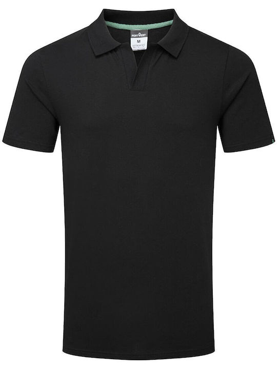 Portwest Portwest Herren Arbeitshemd Polo Schwarz