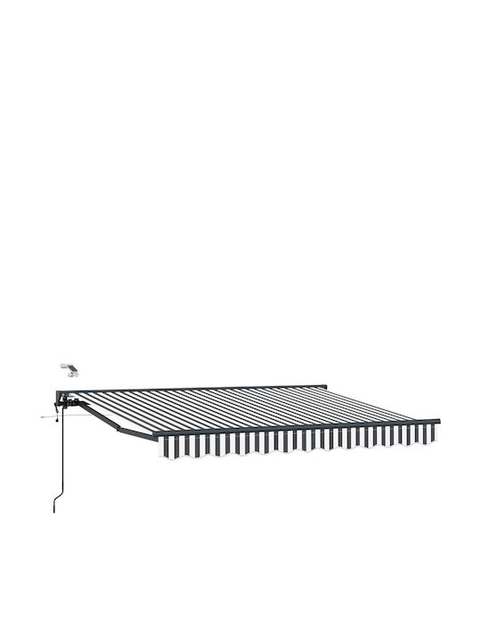 vidaXL Cort Terasă Gri 3x2.5m