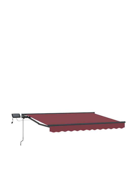 vidaXL Cort Terasă Burgundy 3x2m