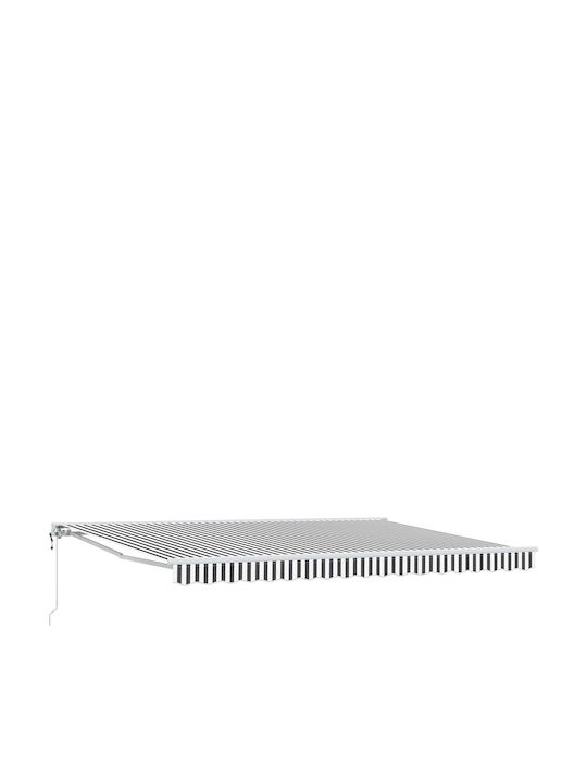 vidaXL Terrasse Zelt Grau 4x3m