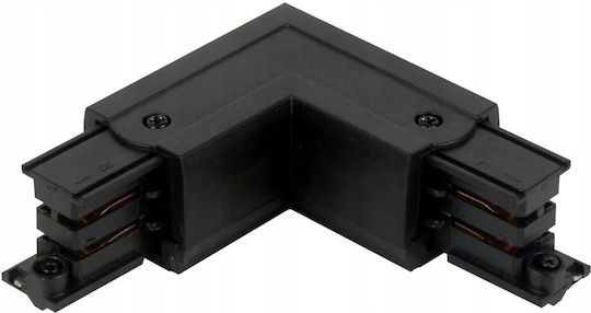 Eko-light Conector Pentru Sistemul De Cale Ferată L 3 Faze Lumicanto Dreapta Negru Power Prime