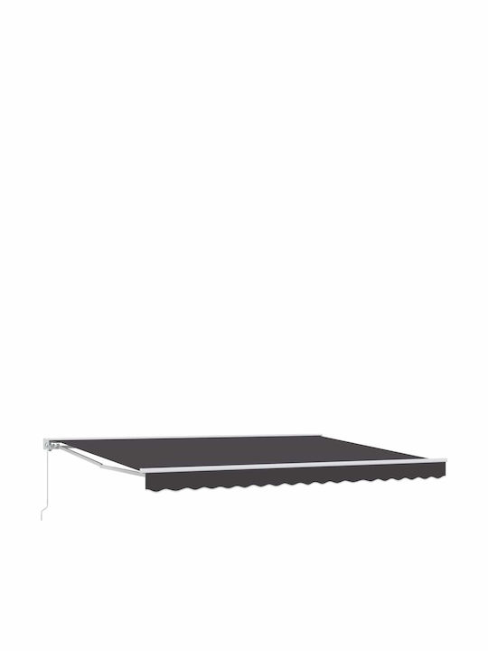 vidaXL Markise Terrasse Grau 5x3m