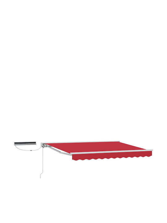 vidaXL Cort Terasă Roșu 3x2.5m