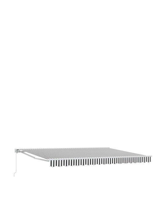 vidaXL Markise Terrasse Grau 4x3m