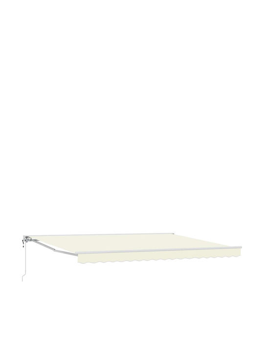 vidaXL Terrasse Markise Beige 4x3m