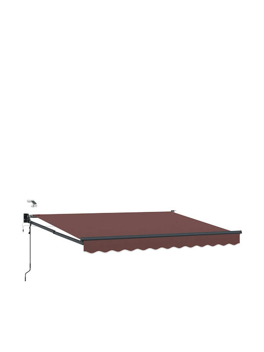 vidaXL Brown Terrace Tent 3x2.5m
