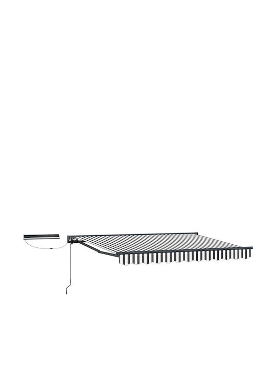 vidaXL Τέντα Βεράντας Γκρι 3x2.5m