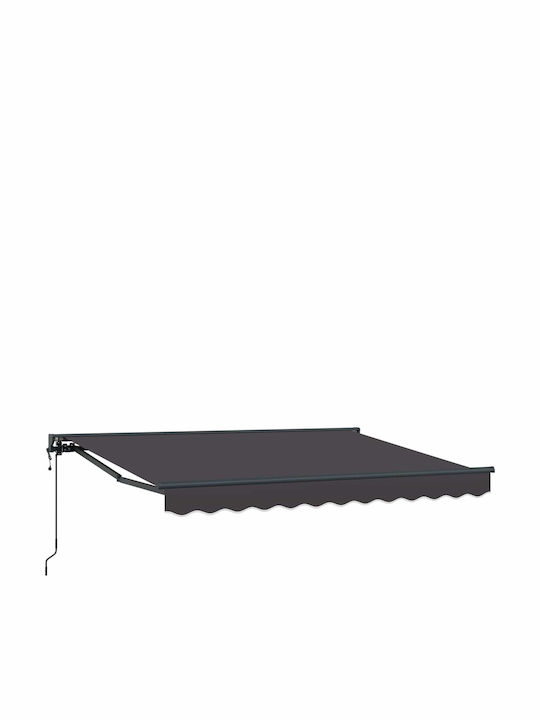 vidaXL Cort Terasă Gri 2.5x2m