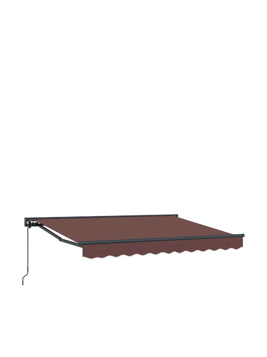 vidaXL Markise Terrasse Braun 2.5x2m