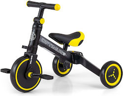 Milly Mally Wandelbares Kinderdreirad mit Elterngriff 3-in-1 Schwarz