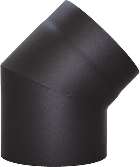 Καμινάδα Γωνία 45° Σταθερή Μαύρο Χάλυβα-ø180mm Parkanex