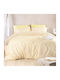 Rythmos Eloise Single Bed Sheet Set 160x260cm Yellow 3pcs