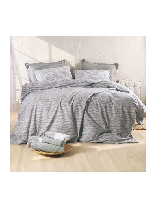 Rythmos Trisha Bettlaken Set Einzel 160x260cm Grau (3 Stück)