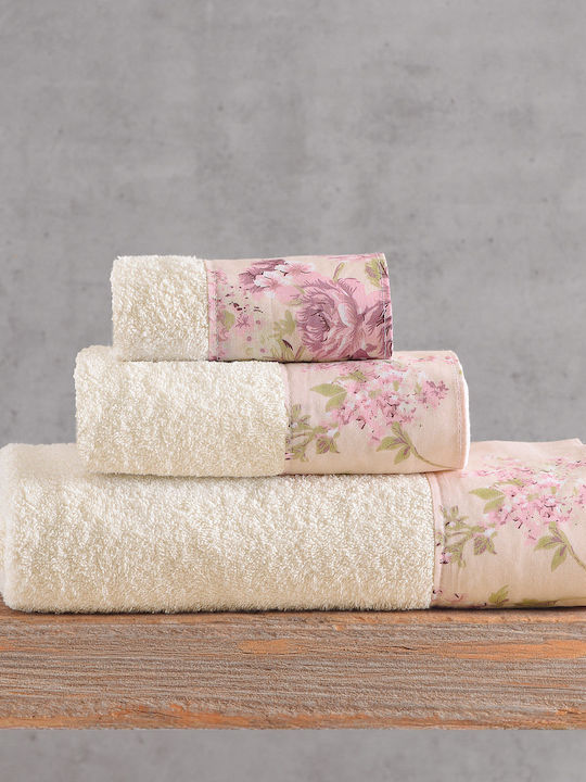 Rythmos Set Bath Towels 3 pcs Springtime Powder...