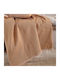 Rythmos Rami Armchair Throw 2 Sides Jacquard 160x180cm Terracotta