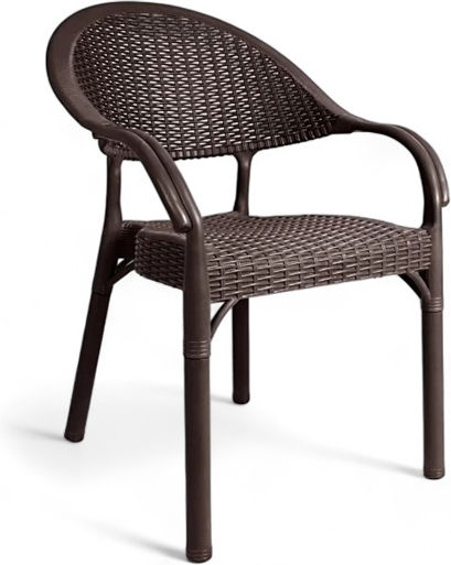Scaun De Exterior Din Rattan Maro 59x56x88cm