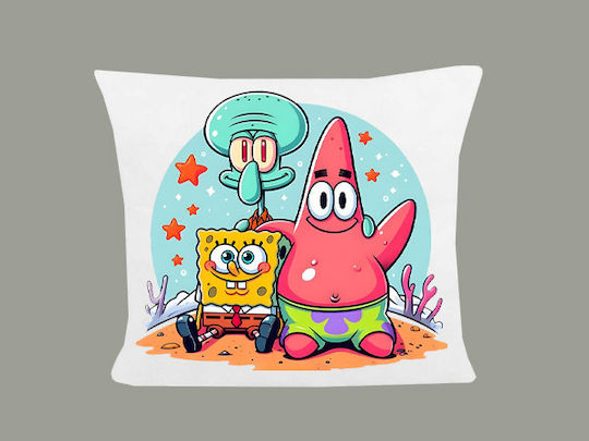 Photoretous Pernă Bob Sponge Albă 40x40 cm