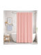 My Home Luxury Shower Curtain Fabric 180x180cm Salmon
