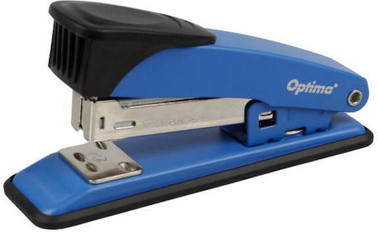 Agrafatoare Metalică Optima Capacitate De Capsare 25 Foi 116x54x34mm Capse 24/6 26/6 24/8 Optima Ms25 Albastră