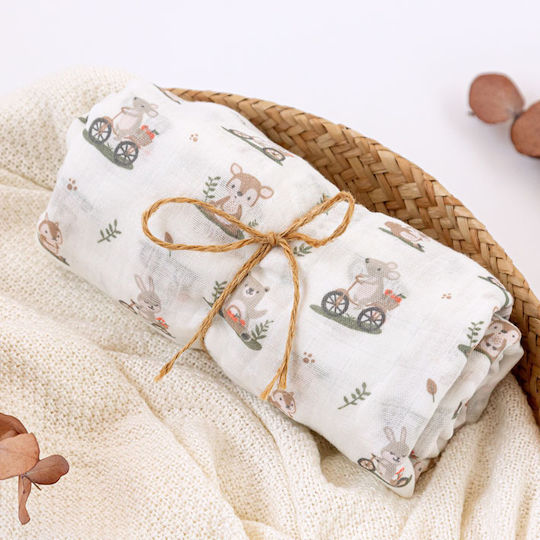 Kiokids Burp Cloth 120x120cm Kiokids Burp Cloth 120x120cm