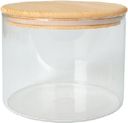 Espiel Vază Utilizare Generală cu Capac Lemn Transparent 650ml