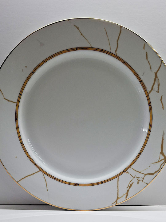 Christinholm Porcelain Gold Dessert Plate 7 Pieces