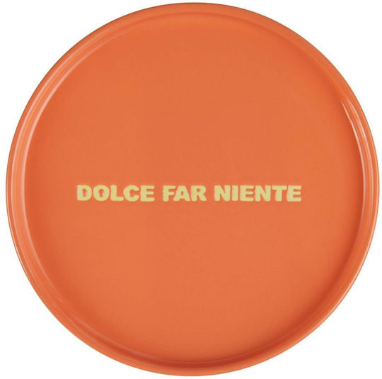 Butlers Dolce Far Niente Πιάτο Ρηχό από Πορσελάνη Πορτοκαλί με Διάμετρο 15cm