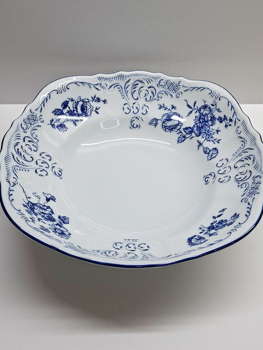 Porcelain Blue Salad Bowl
